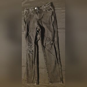 Arizona Jean Company Black Distressed Skinny Jeans